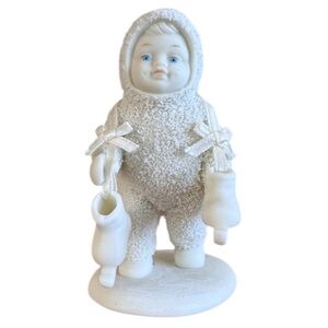 Department  56 Snowbabies Figurine "Let's Go Skating" 2002 Retired